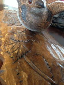 We packed & shipped a hand carved grouse to Colorado, thanks to one of our clients