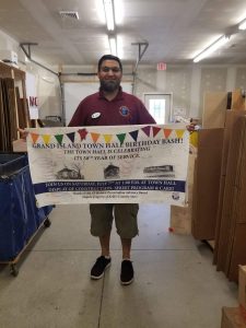Honored to Have Printed the Banner for Town Hall’s 50th Birthday Bash