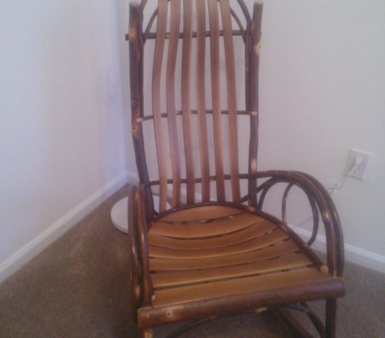 Amish Rocking Chair, Safely Packed & Shipped to Sanford, Florida for a Woman Who Needed It to Complete a Childhood Memory