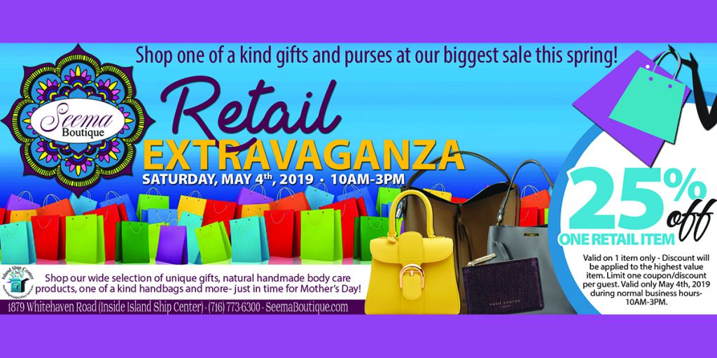 You’re Invited On May 4th for Our Retail Extravaganza – Mother’s Day Event