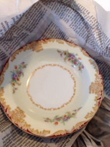 China plate for thanksgiving dinner - 2015