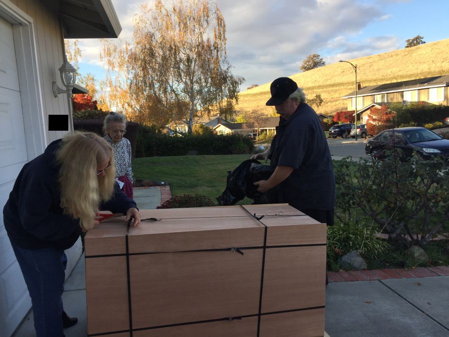 Hope Chest On Pallet without cover