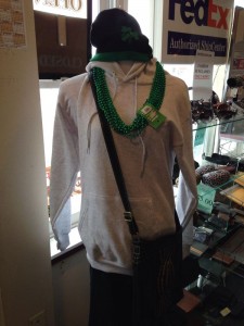 ISC Store Mannequin with Shamrock Winter Cap