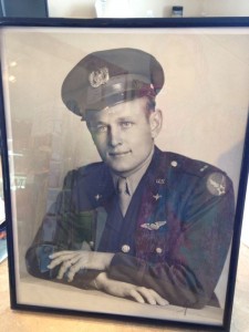 Image of soldier from WWII who flew B-17's - packed and shipped to Las Vegas