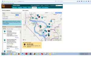 ISC on UPS Website Locator