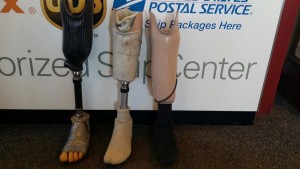PROSTHETIC LEGS - PACKED AND SHIPPED FOR VETERANS