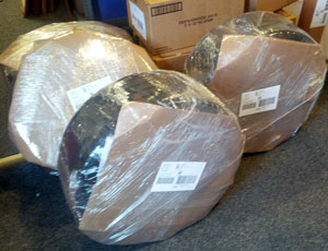 Island Ship Center recently safely packed & shipped these auto tires.