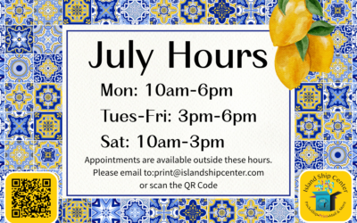 Special Announcement: Island Ship Center’s July Hours